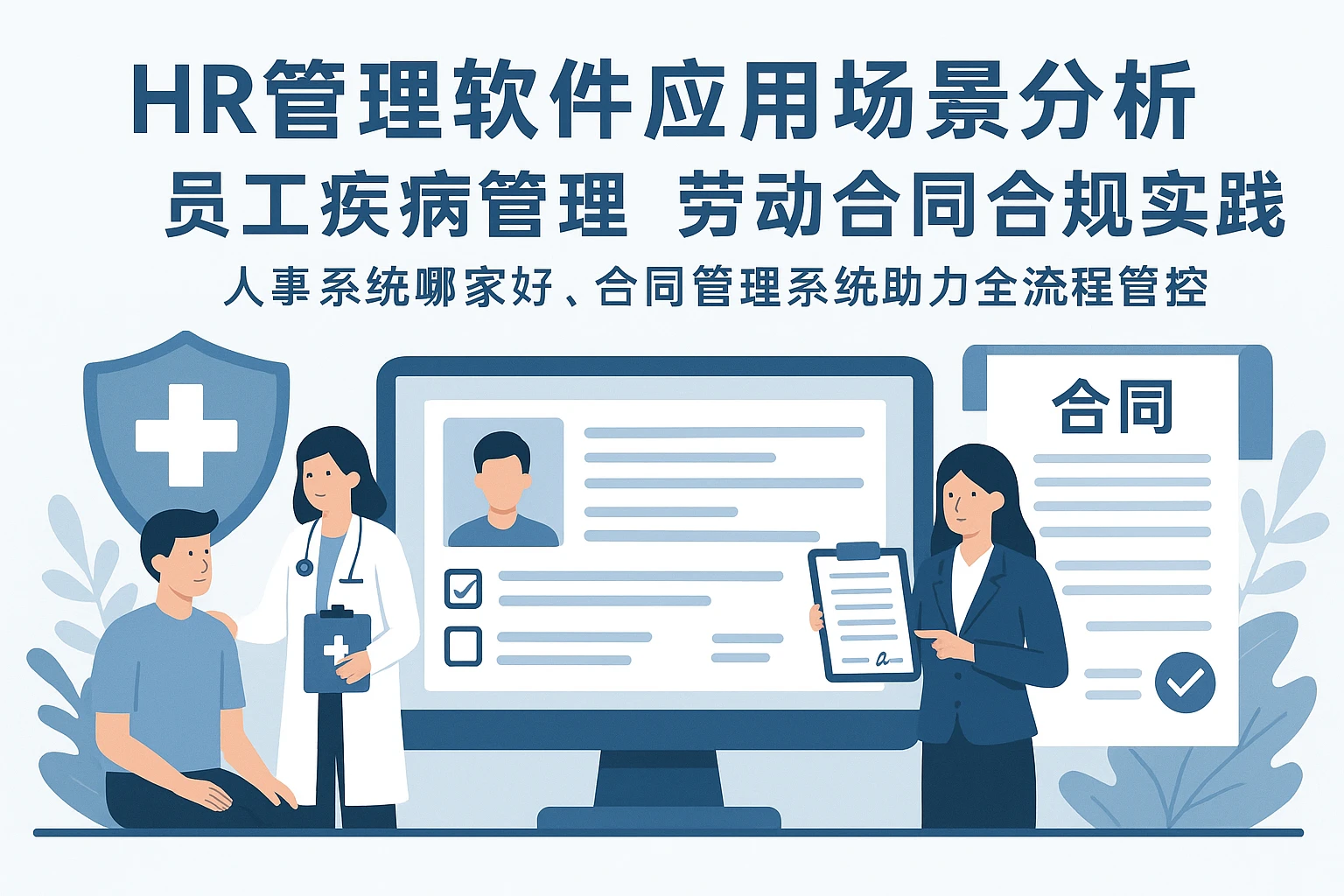 HR管理软件应用场景分析：员工疾病管理与劳动合同合规实践——人事系统哪家好，合同管理系统助力全流程管控