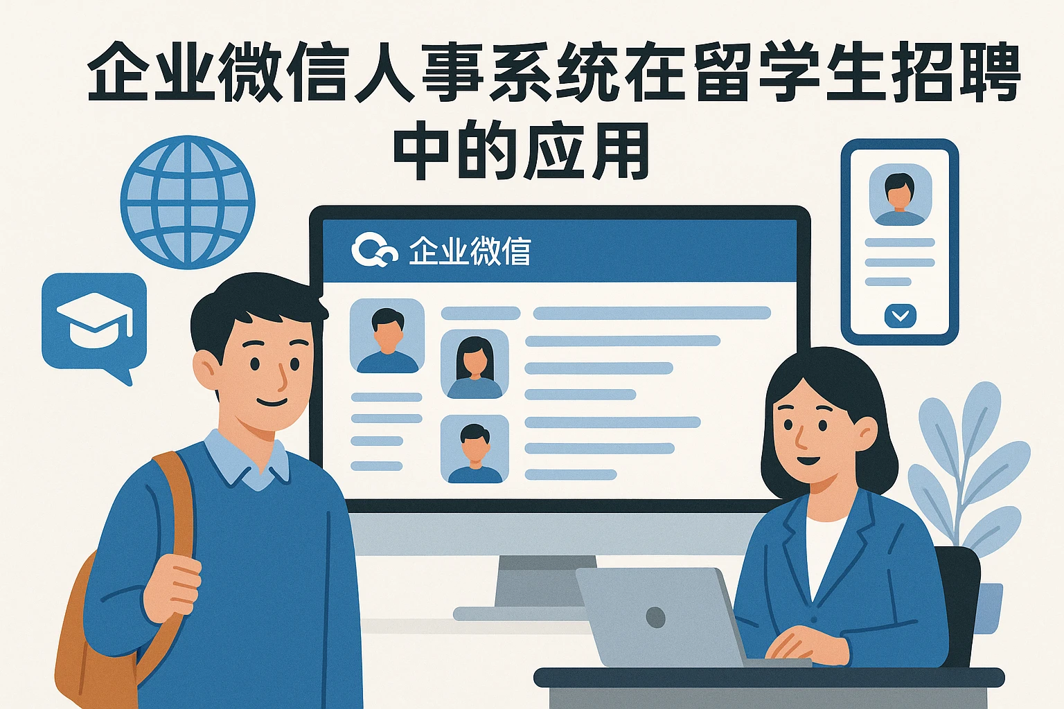 2. 企业微信人事系统在留学生招聘中的应用
