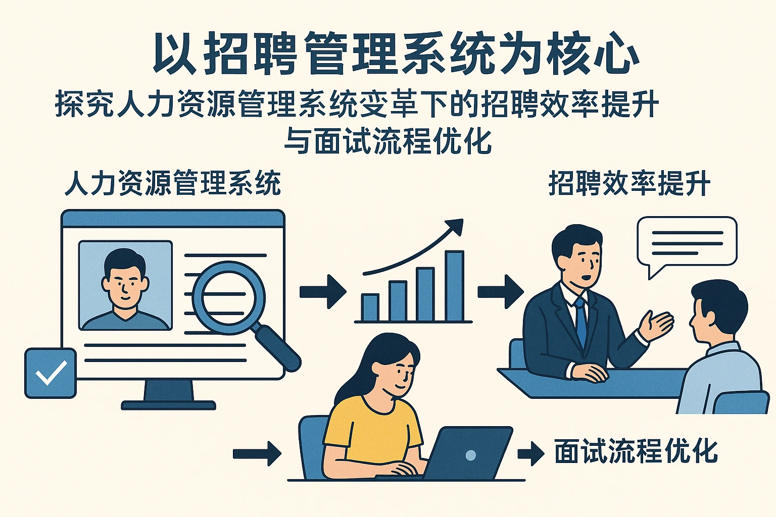 以招聘管理系统为核心，探究人力资源管理系统变革下的招聘效率提升与面试流程优化