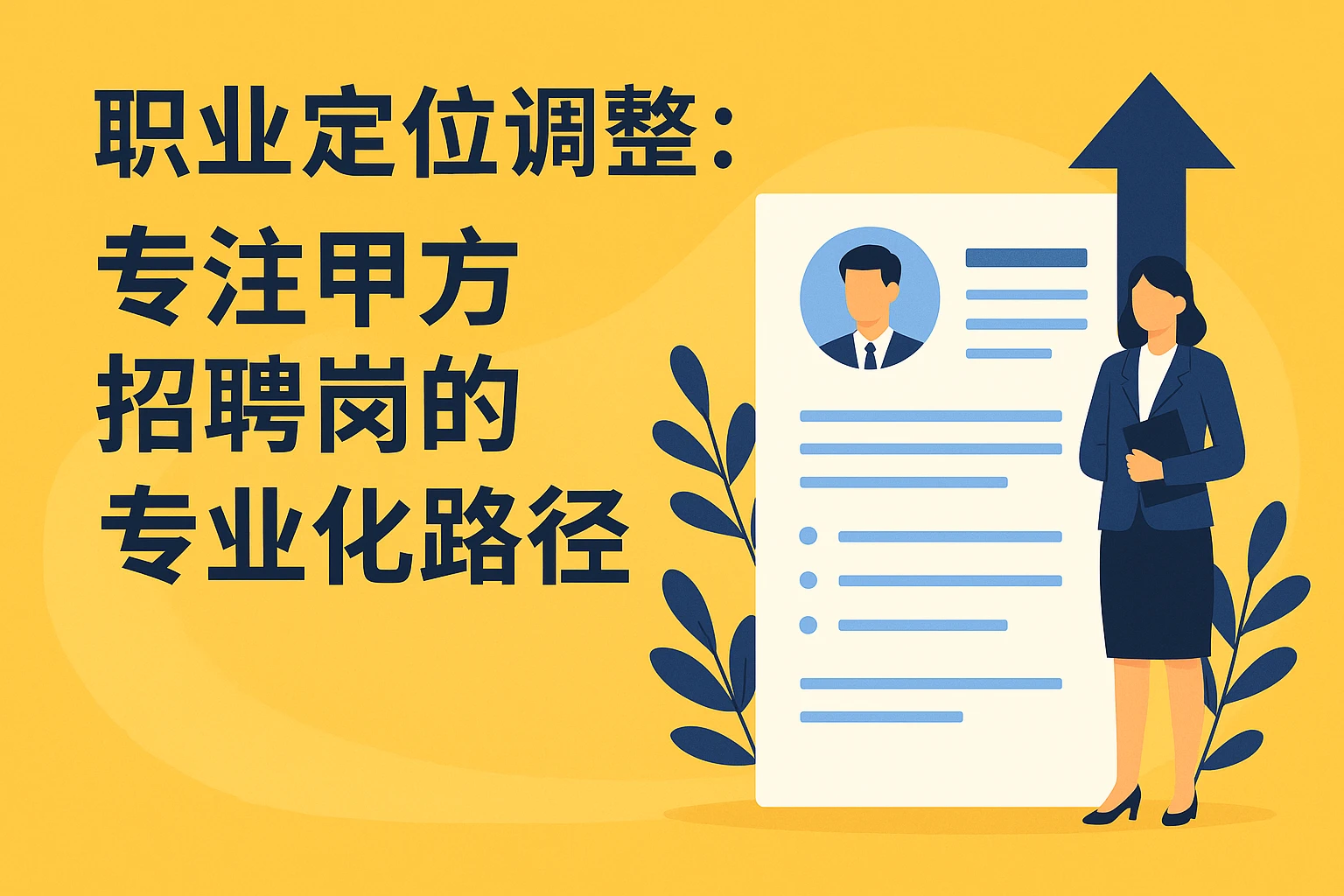 职业定位调整：专注甲方招聘岗的专业化路径