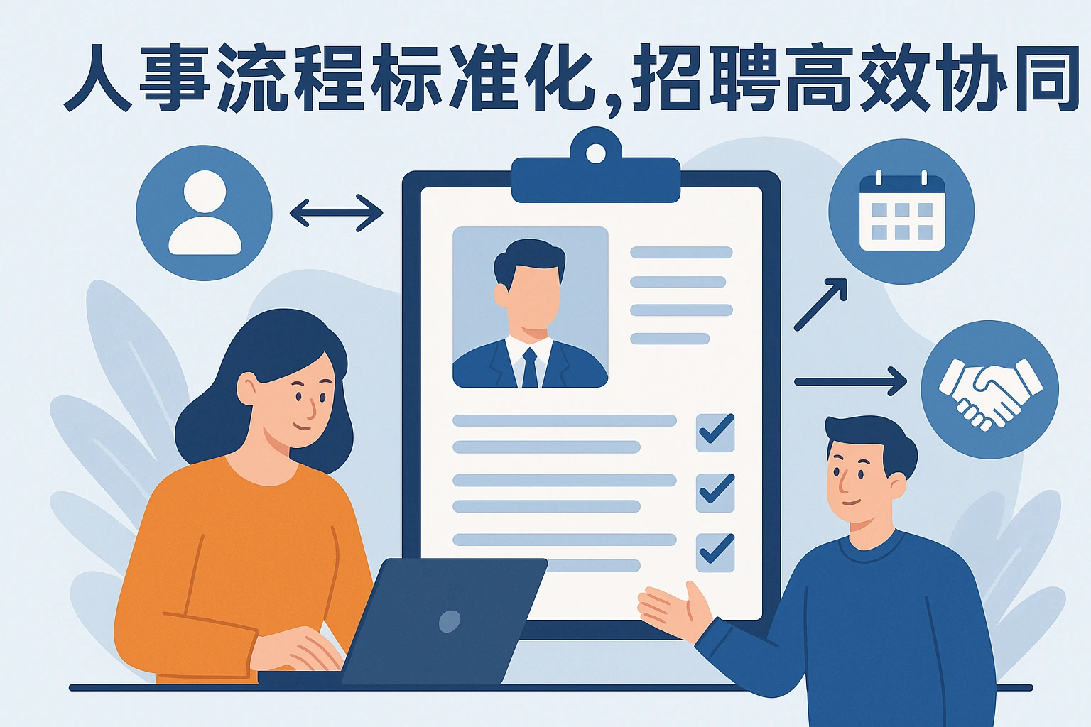 2. 人事流程标准化，招聘高效协同
