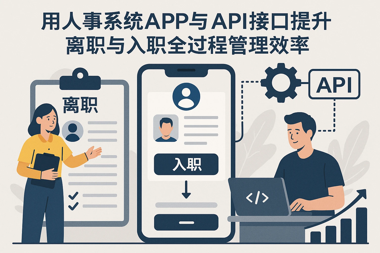用人事系统APP与API接口提升离职与入职全过程管理效率