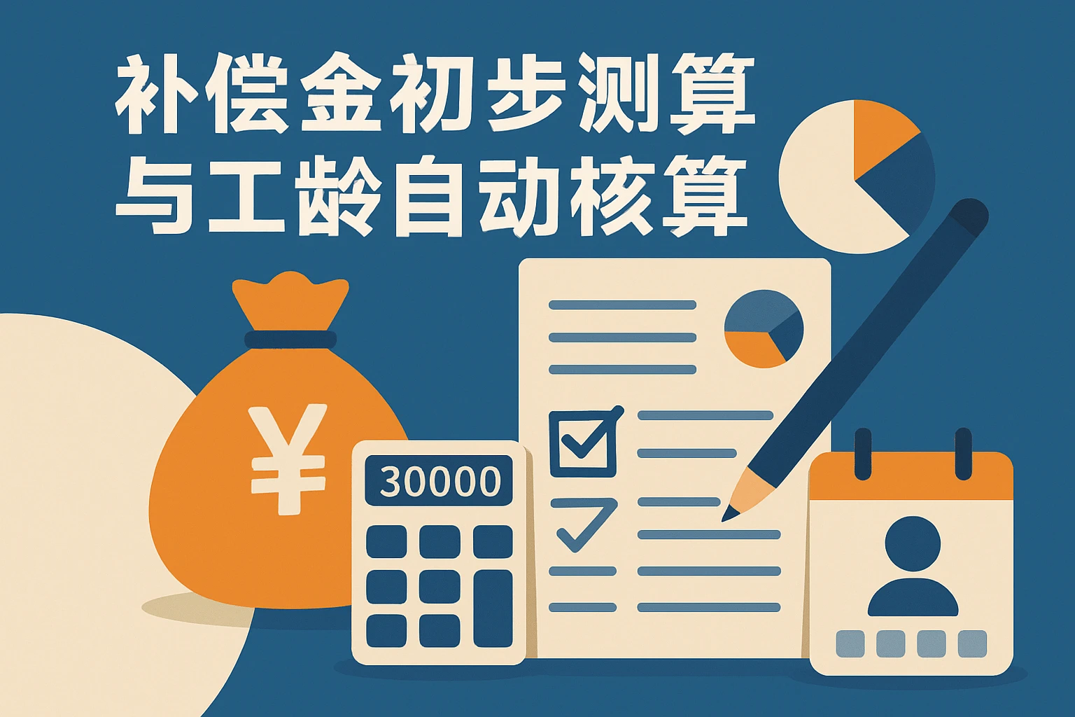 补偿金初步测算与工龄自动核算