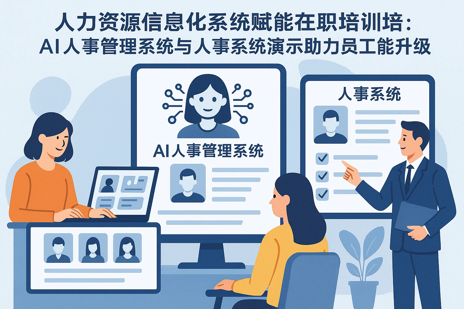人力资源信息化系统赋能在职培训：AI人事管理系统与人事系统演示助力员工能力升级
