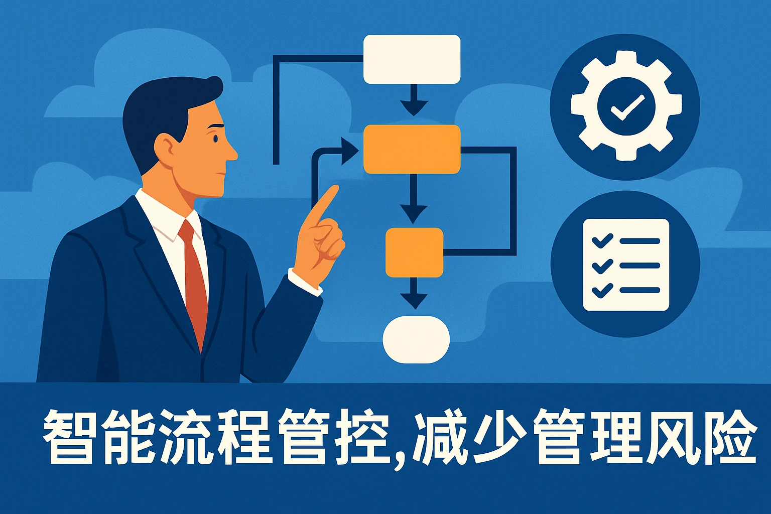 智能流程管控，减少管理风险