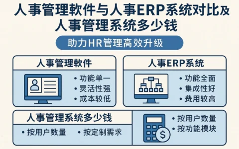 人事管理软件与人事ERP系统对比及人事管理系统多少钱——助力HR管理高效升级