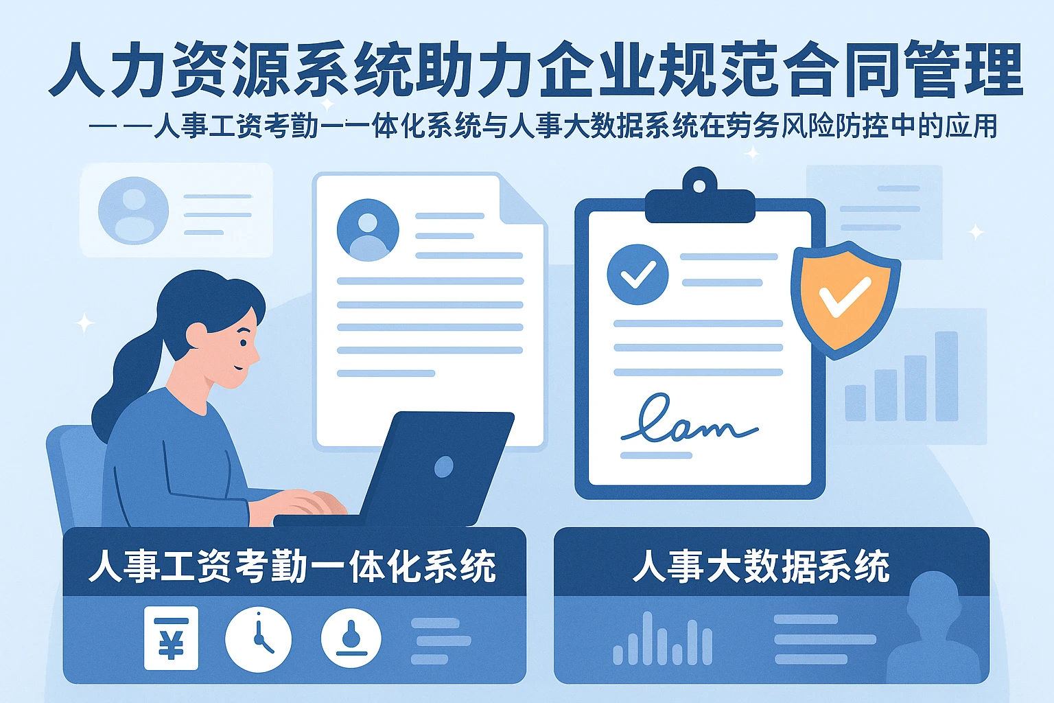 人力资源系统助力企业规范合同管理——人事工资考勤一体化系统与人事大数据系统在劳务风险防控中的应用