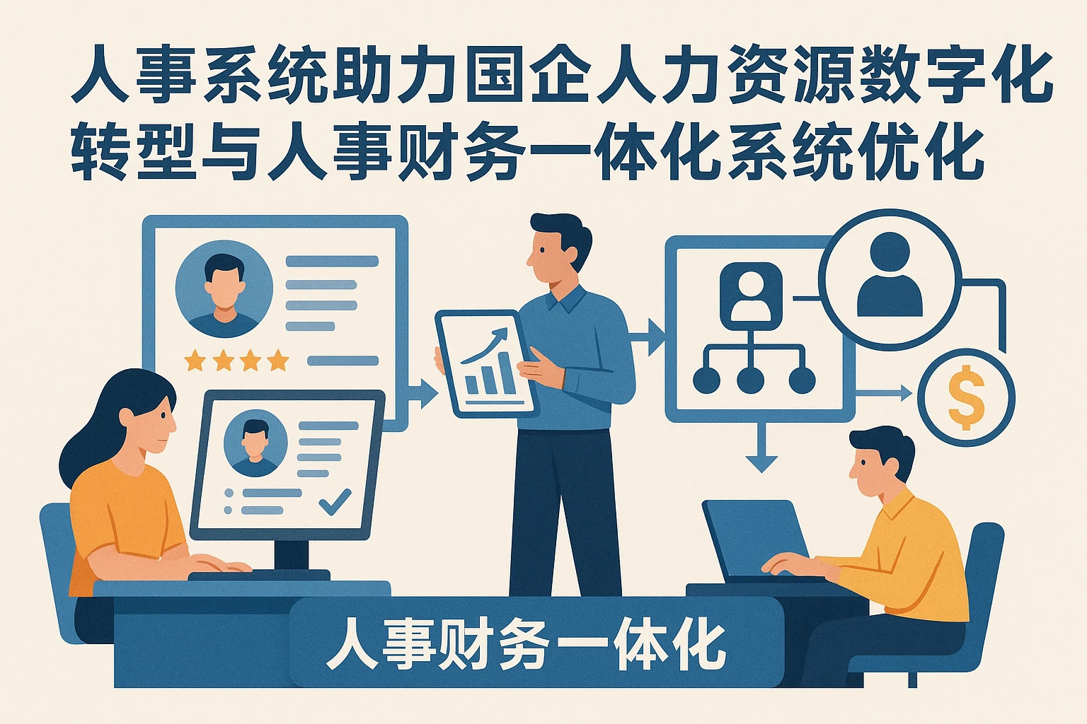人事系统助力国企人力资源数字化转型与人事财务一体化系统优化