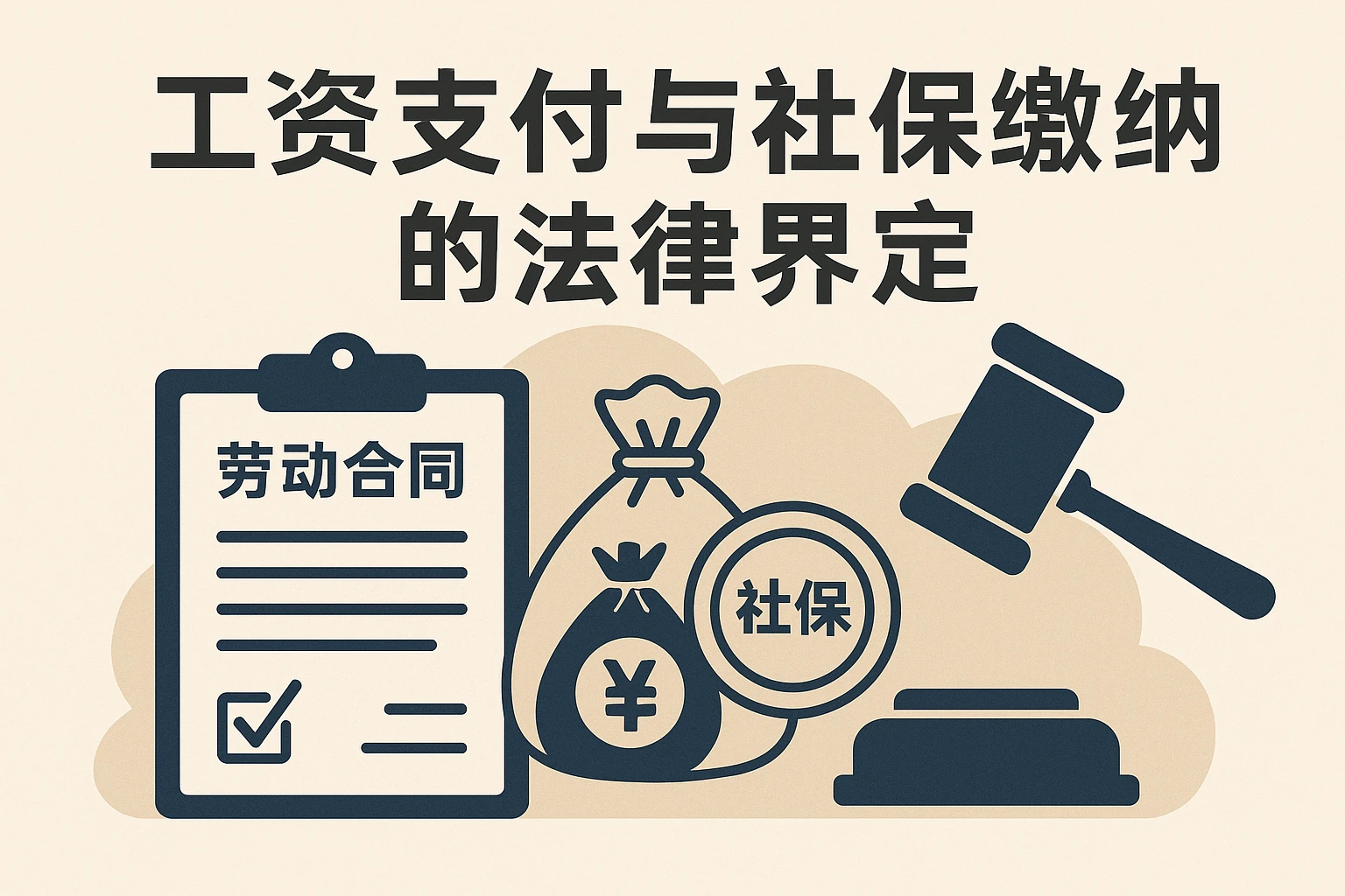 工资支付与社保缴纳的法律界定