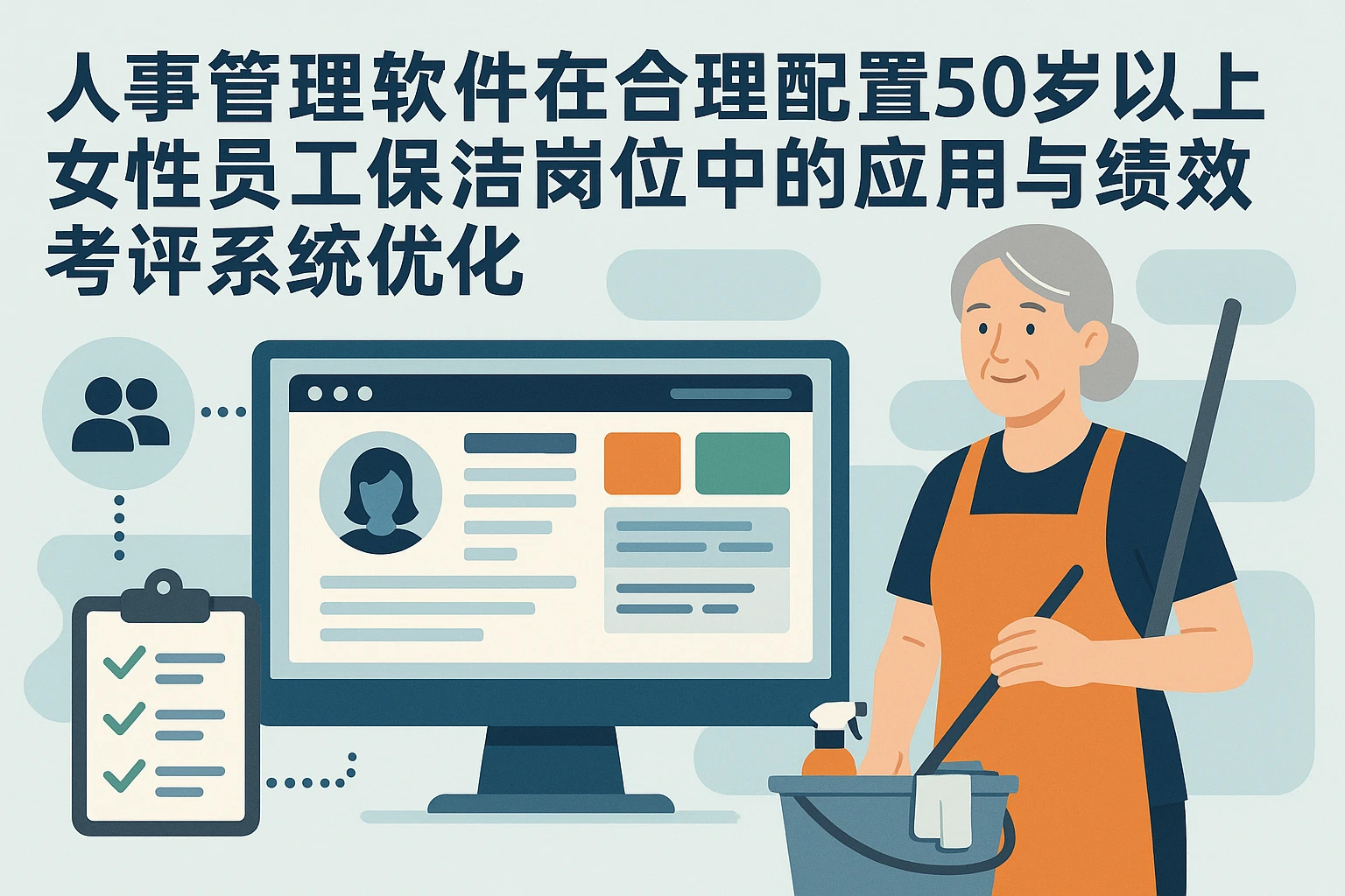 人事管理软件在合理配置50岁以上女性员工保洁岗位中的应用与绩效考评系统优化