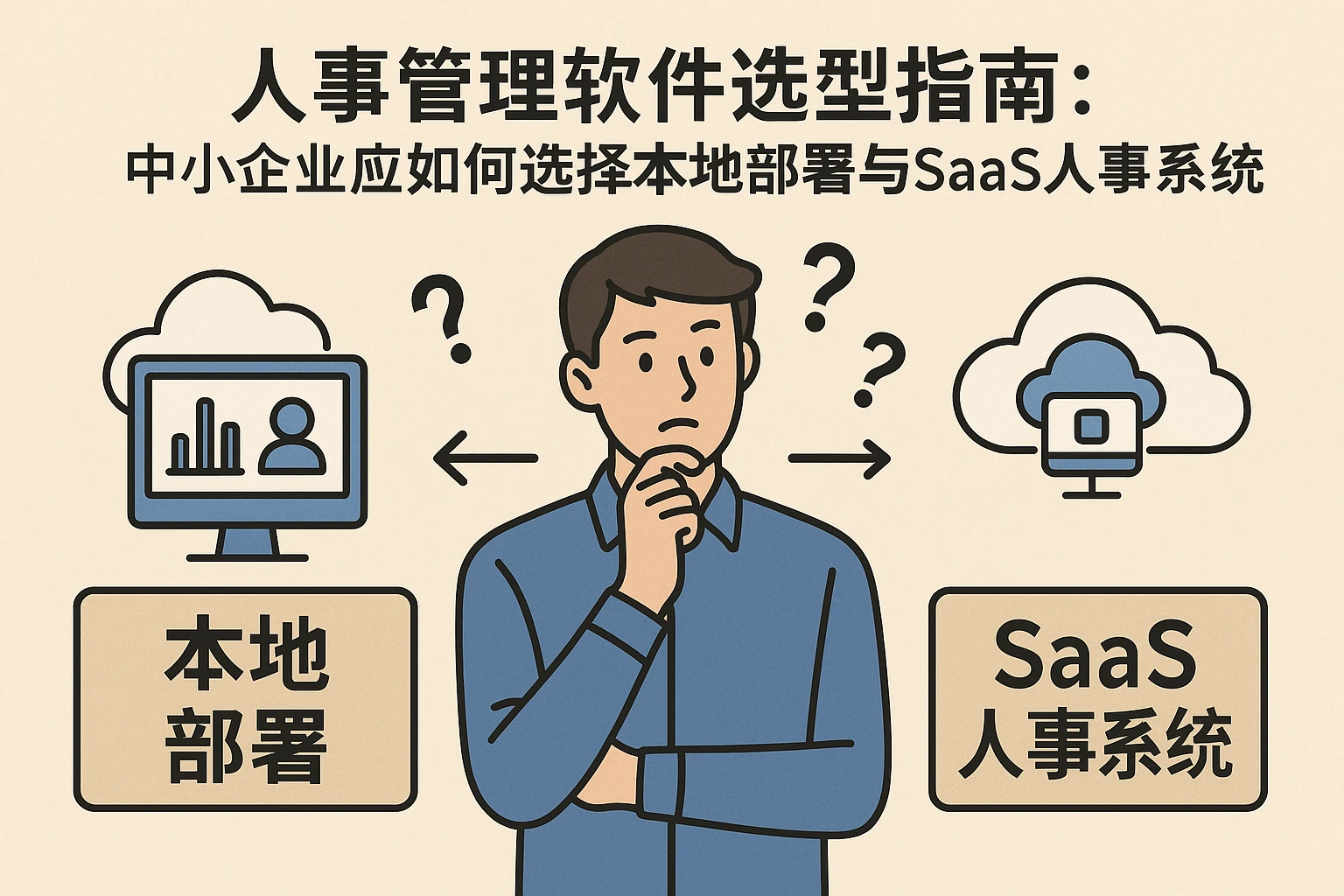 人事管理软件选型指南：中小企业应如何选择本地部署与SaaS人事系统