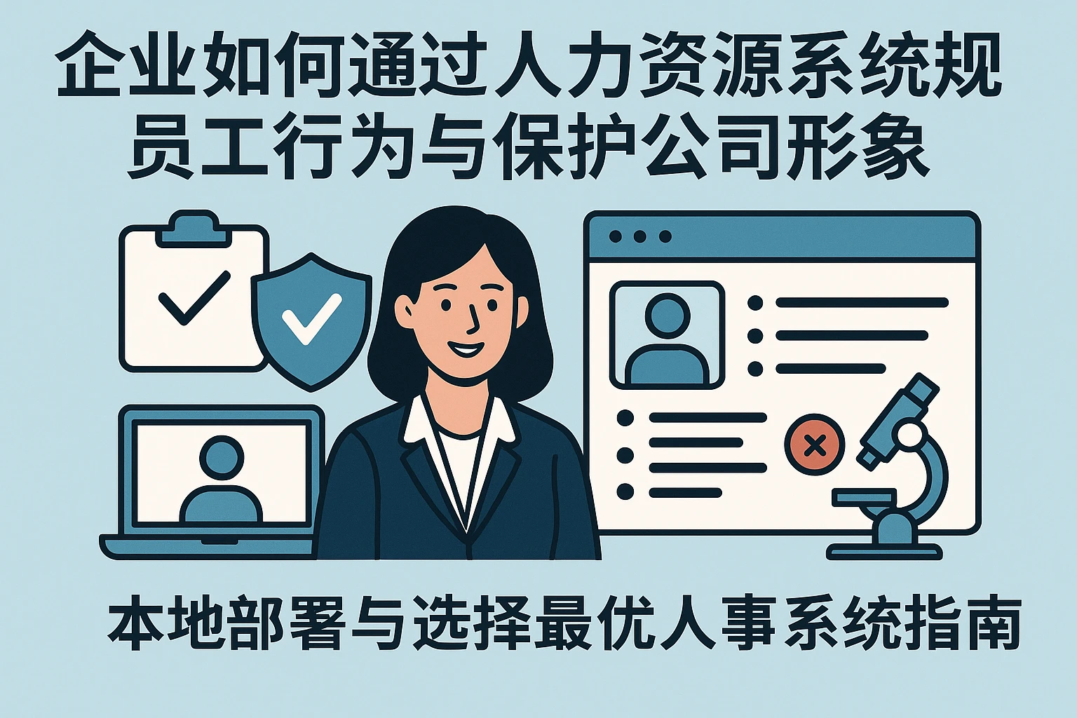 企业如何通过人力资源系统规范员工行为与保护公司形象——本地部署与选择最优人事系统指南