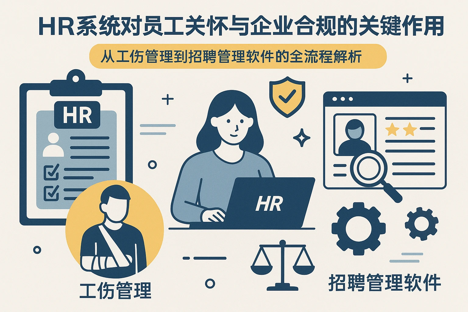 HR系统对员工关怀与企业合规的关键作用——从工伤管理到招聘管理软件的全流程解析