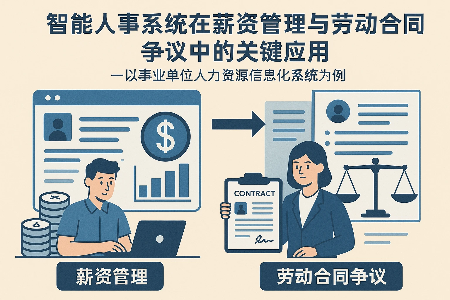 智能人事系统在薪资管理与劳动合同争议中的关键应用——以事业单位人力资源信息化系统为例
