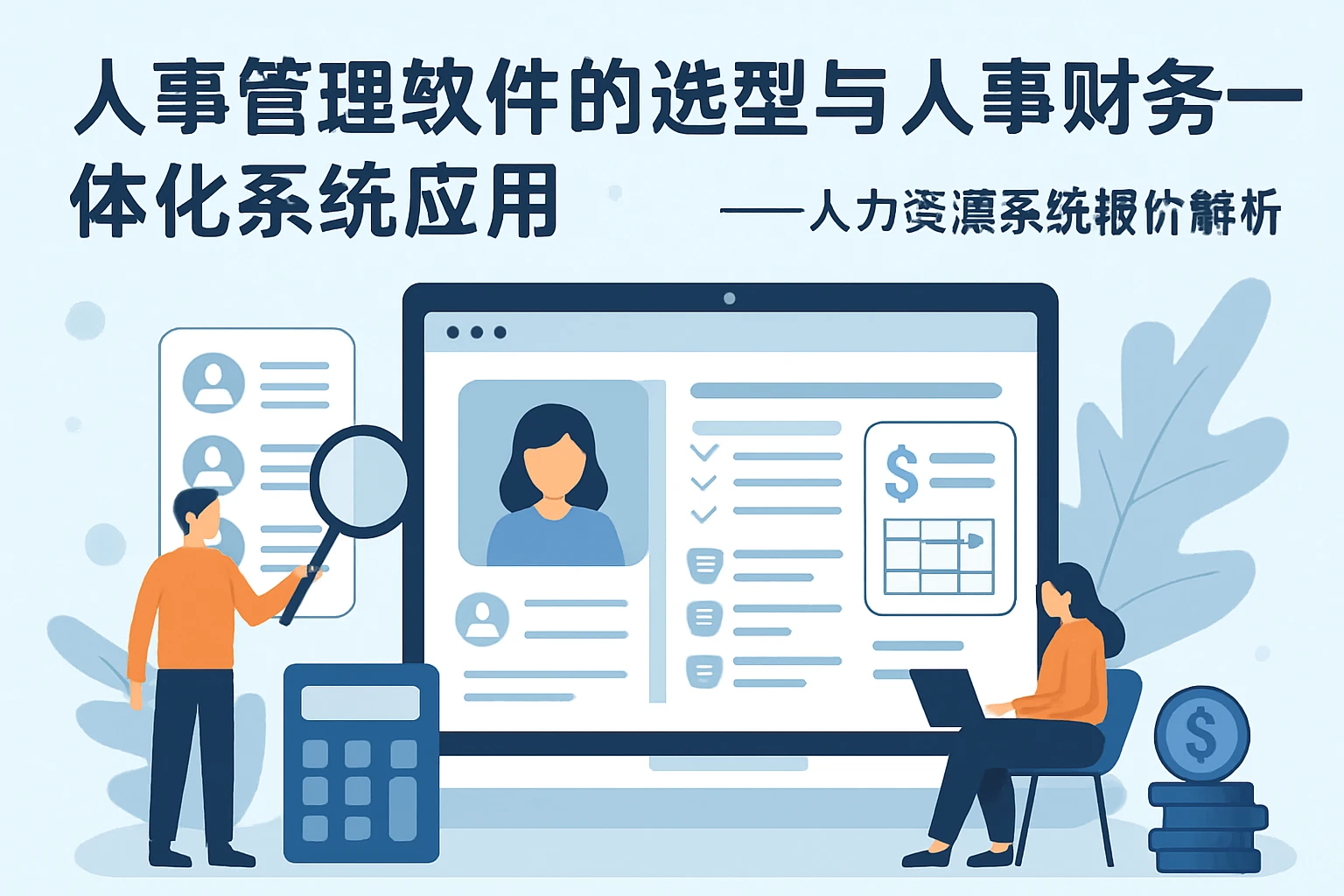 人事管理软件的选型与人事财务一体化系统应用——人力资源系统报价解析