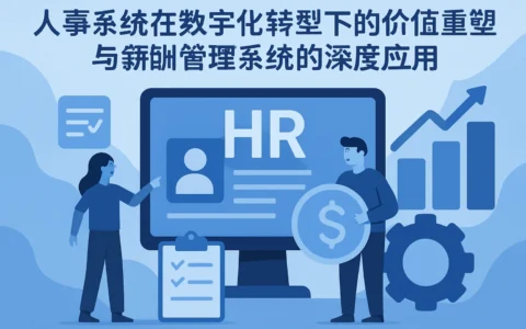 人事系统在数字化转型下的价值重塑与薪酬管理系统的深度应用