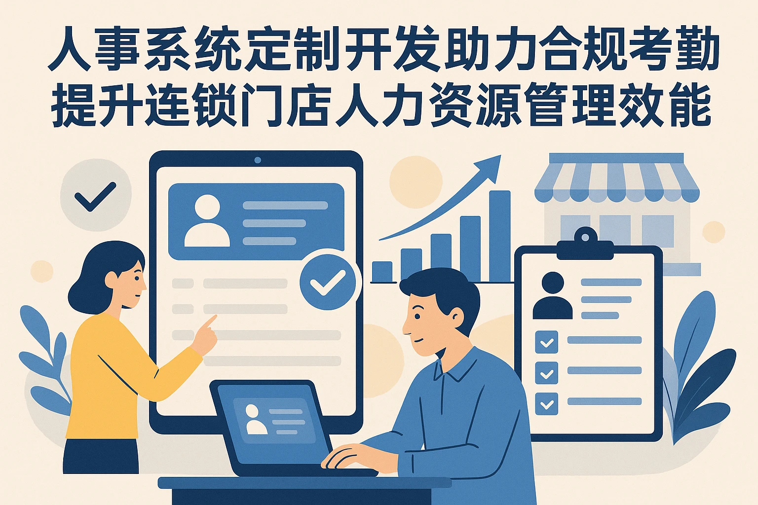 人事系统定制开发助力合规考勤，提升连锁门店人力资源管理效能