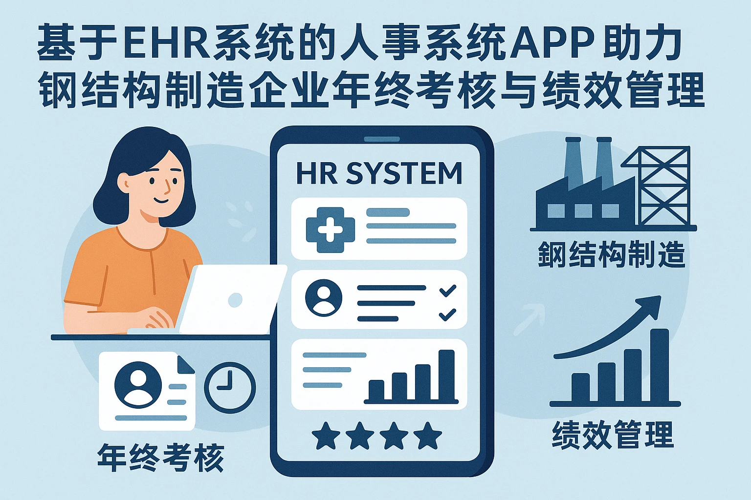 基于EHR系统的人事系统APP助力钢结构制造企业年终考核与绩效管理