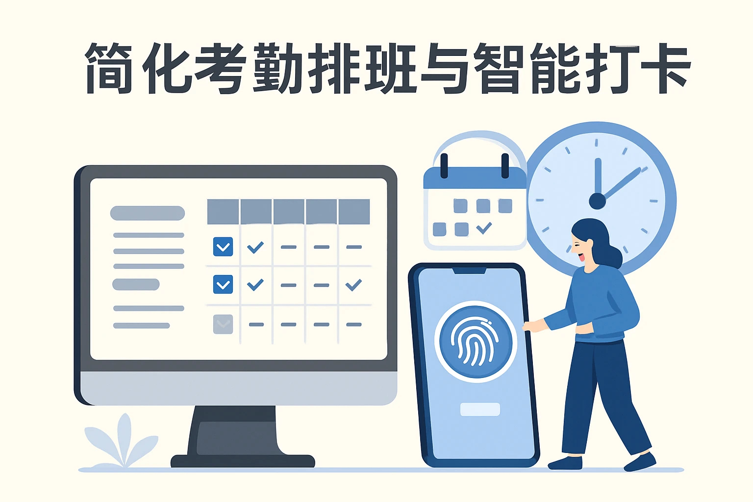 简化考勤排班与智能打卡
