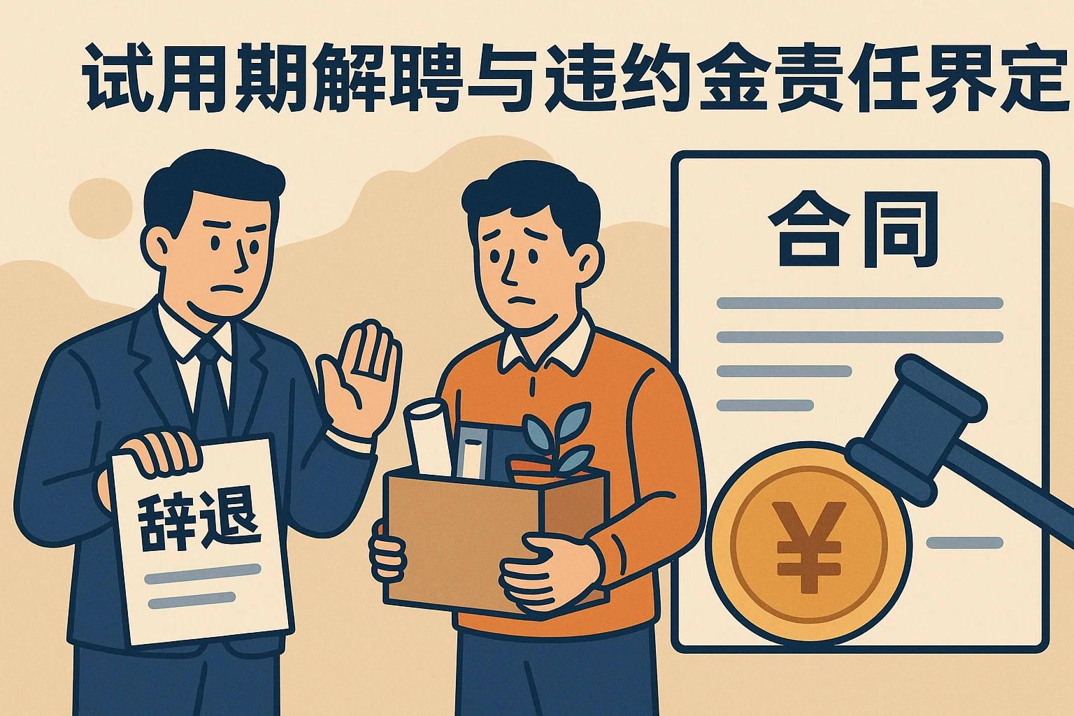 试用期解聘与违约金责任界定