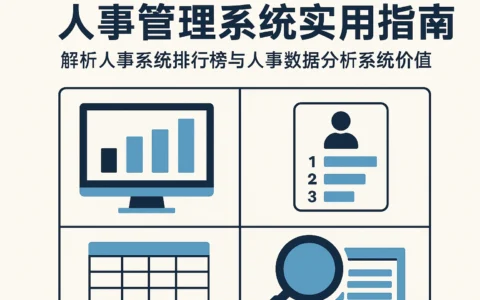 人事管理系统实用指南：解析人事系统排行榜与人事数据分析系统价值