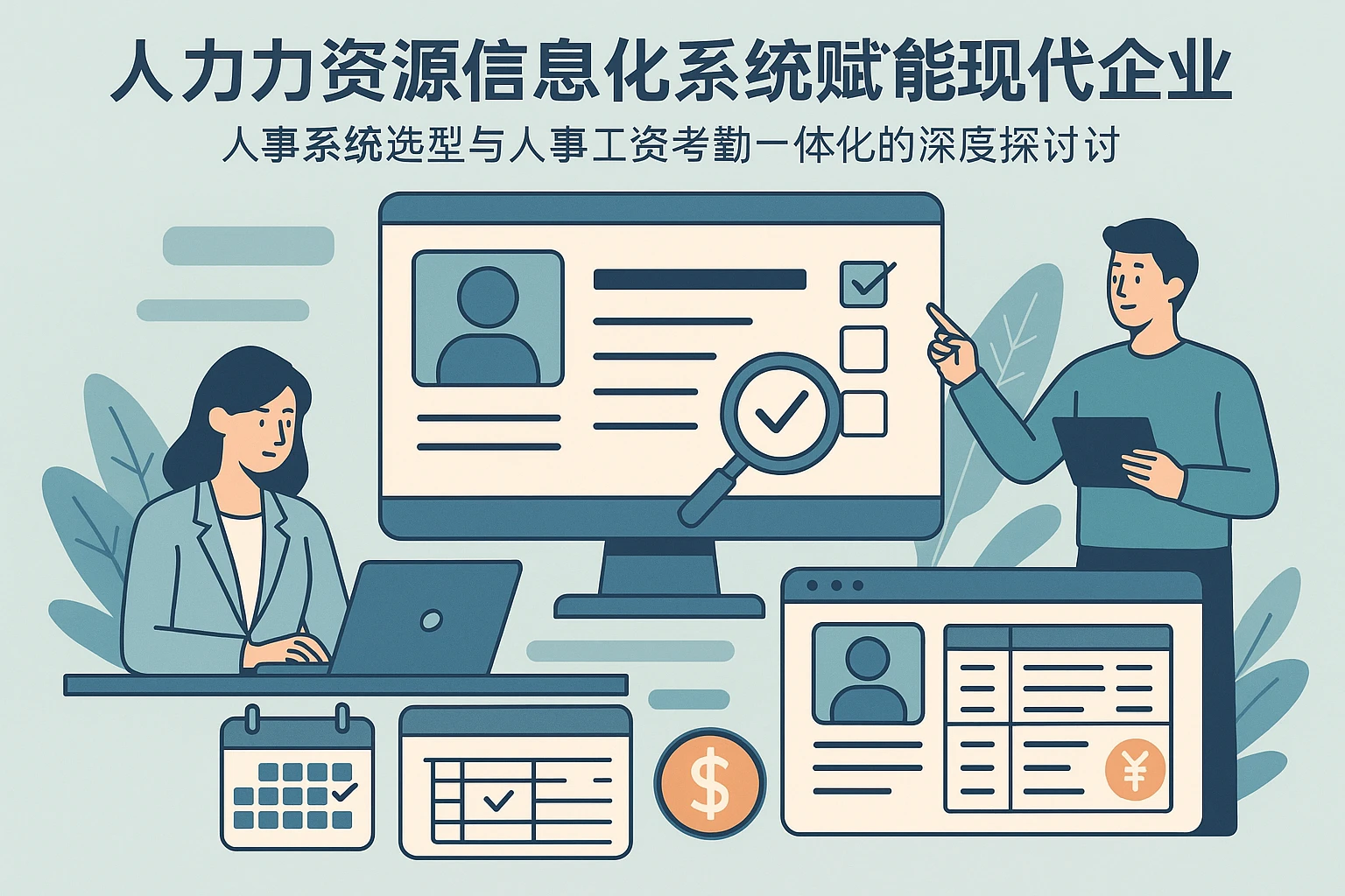 人力资源信息化系统赋能现代企业：人事系统选型与人事工资考勤一体化的深度探讨