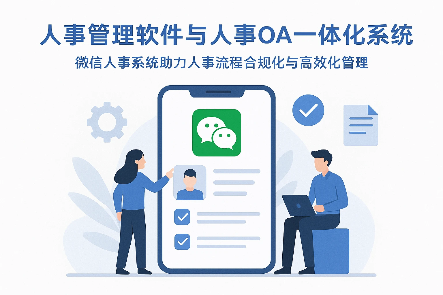 人事管理软件与人事OA一体化系统：微信人事系统助力人事流程合规化与高效化管理