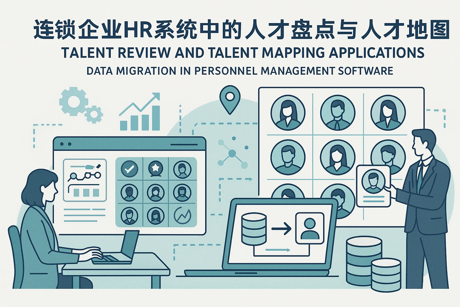 连锁企业HR系统中的人才盘点与人才地图应用——人事管理软件数据迁移实践