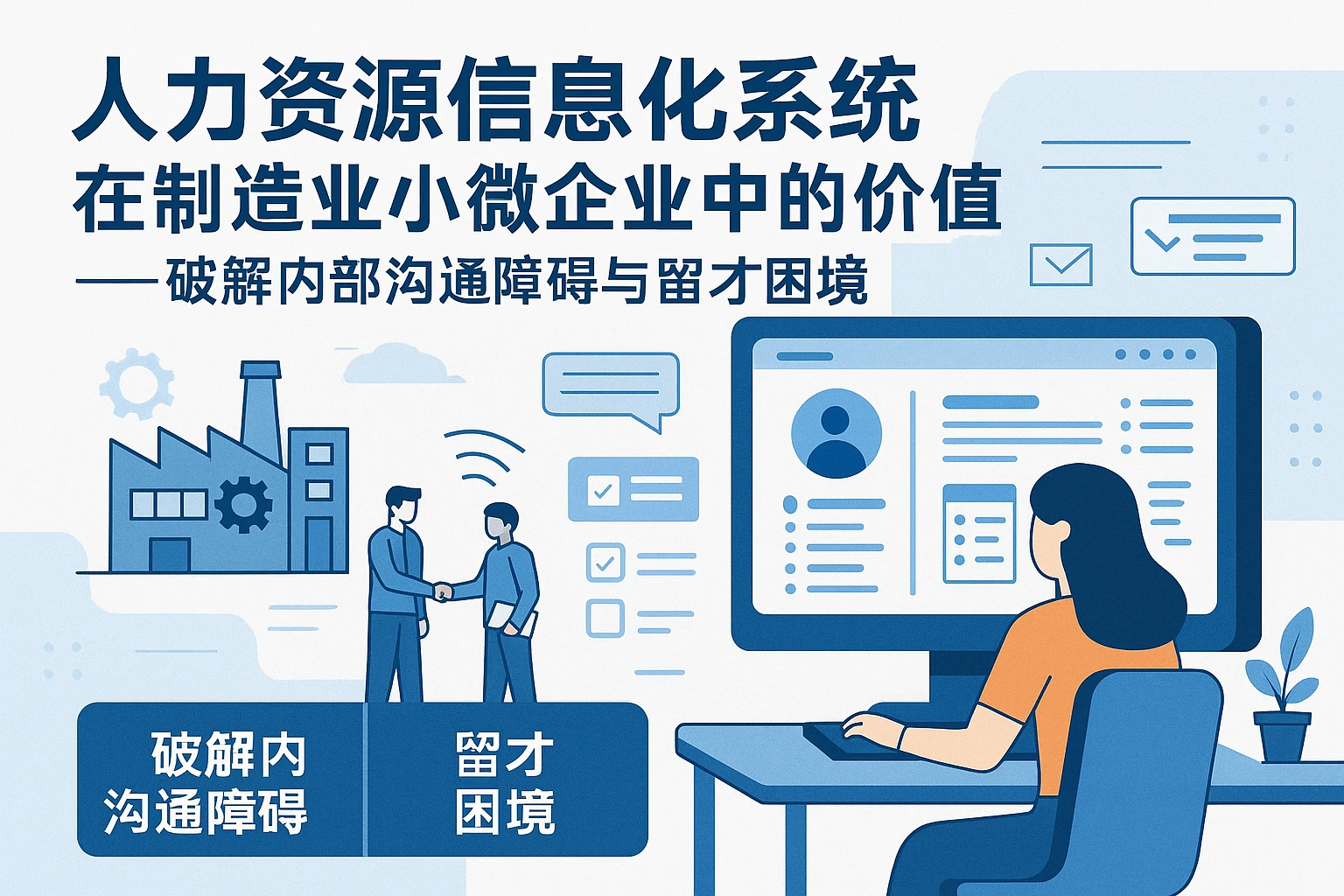 人力资源信息化系统在制造业小微企业中的价值——破解内部沟通障碍与留才困境