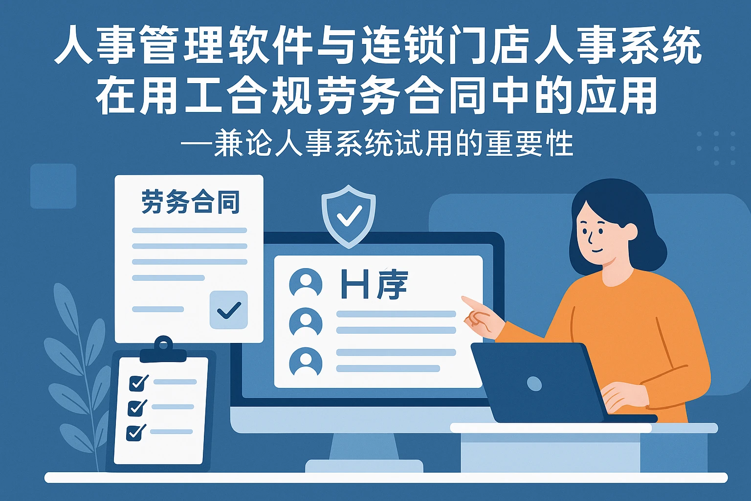 人事管理软件与连锁门店人事系统在用工合规与劳务合同中的应用——兼论人事系统试用的重要性