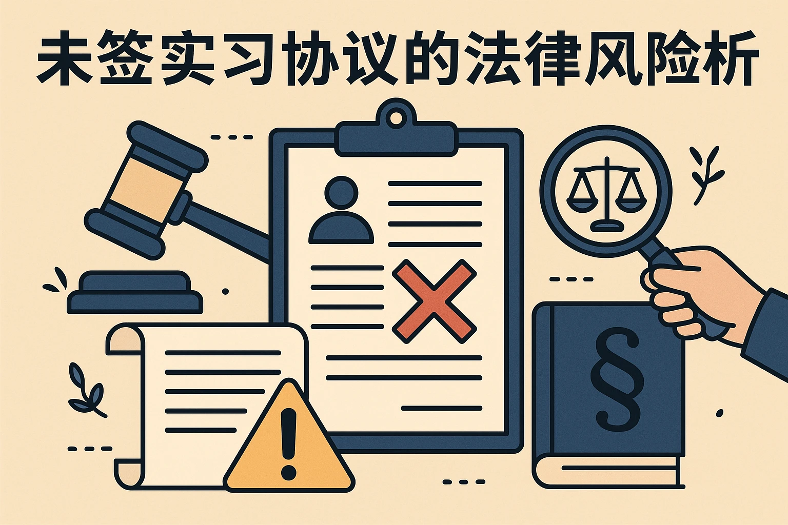 未签实习协议的法律风险详析
