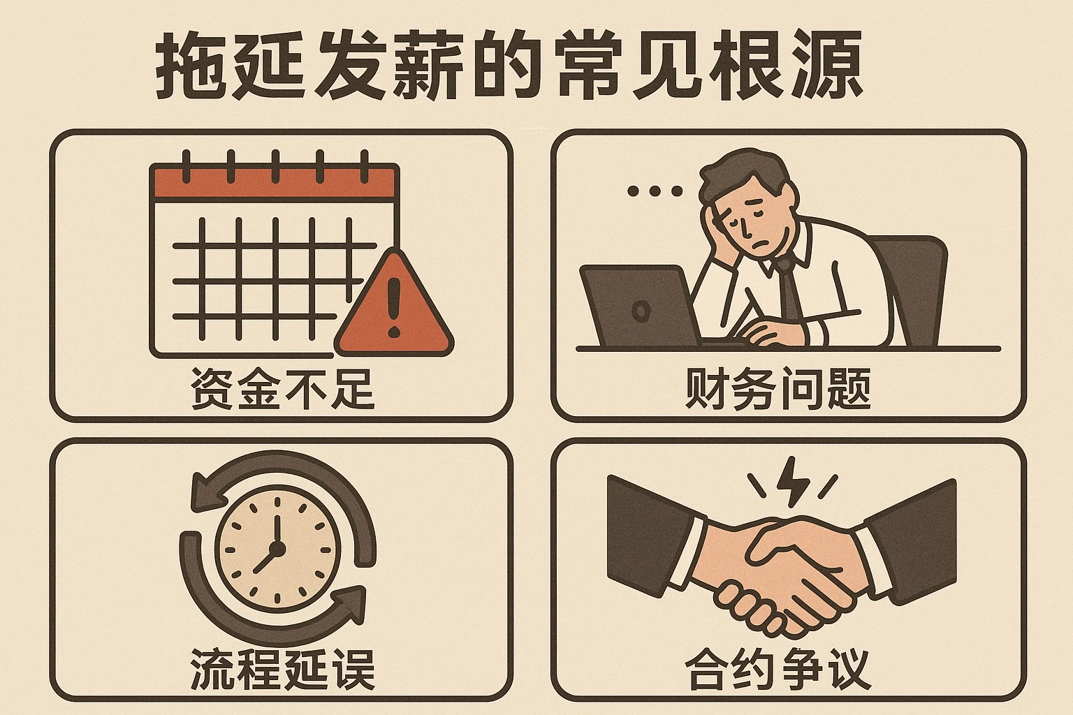 拖延发薪的常见根源