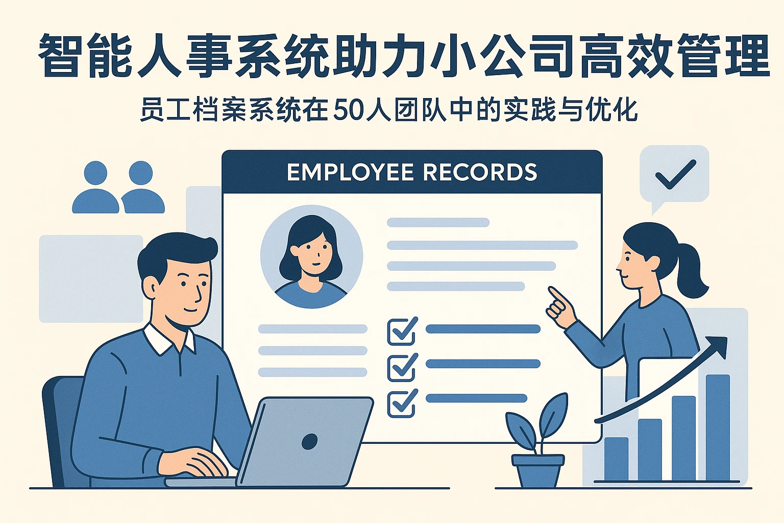 智能人事系统助力小公司高效管理——员工档案系统在50人团队中的实践与优化