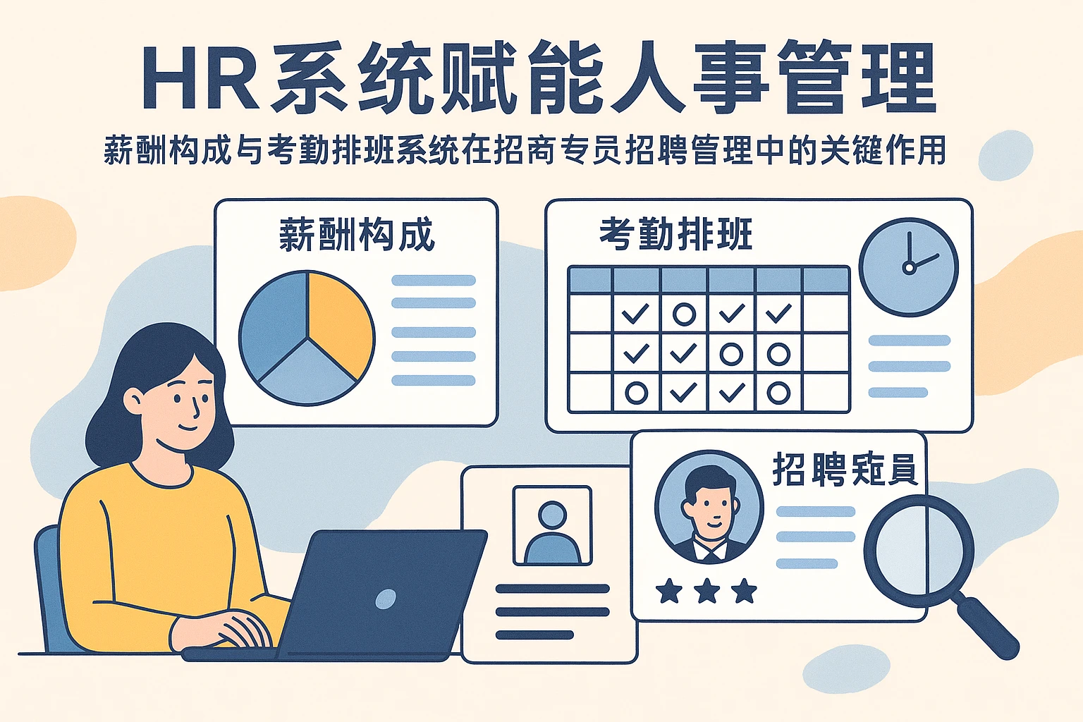 HR系统赋能人事管理：薪酬构成与考勤排班系统在招商专员招聘管理中的关键作用