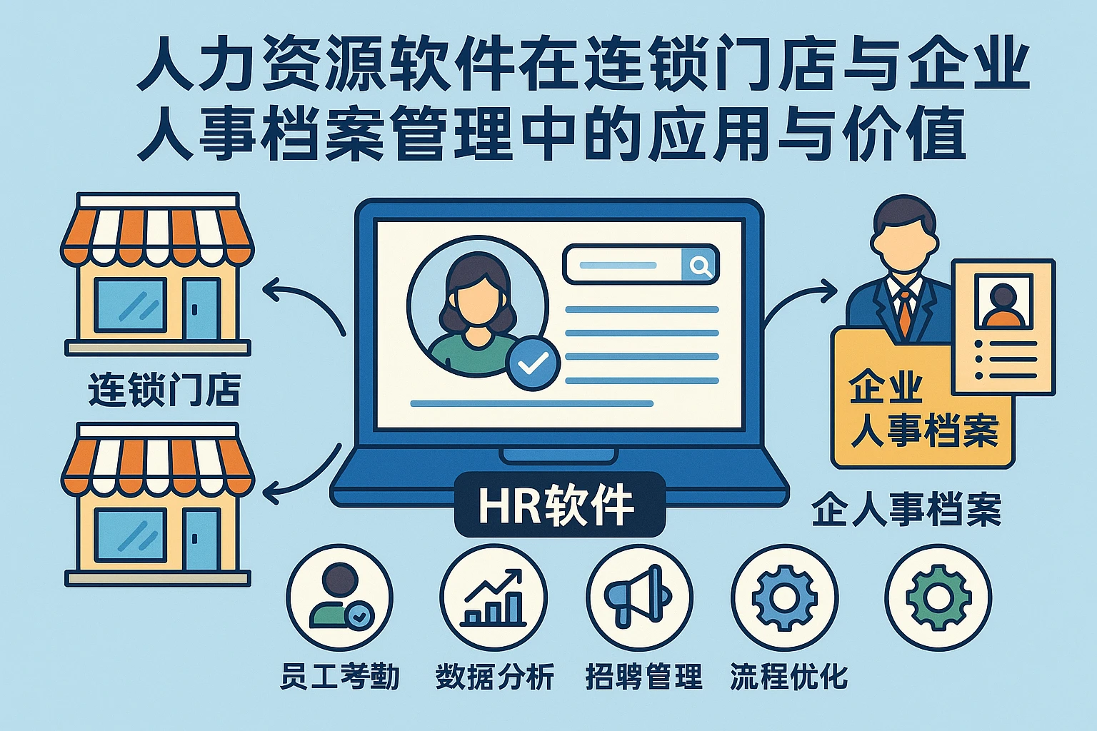 人力资源软件在连锁门店与企业人事档案管理中的应用与价值