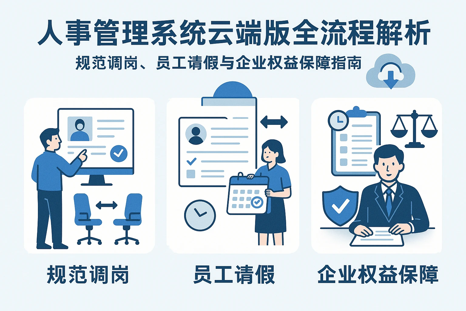人事管理系统云端版全流程解析：规范调岗、员工请假与企业权益保障指南