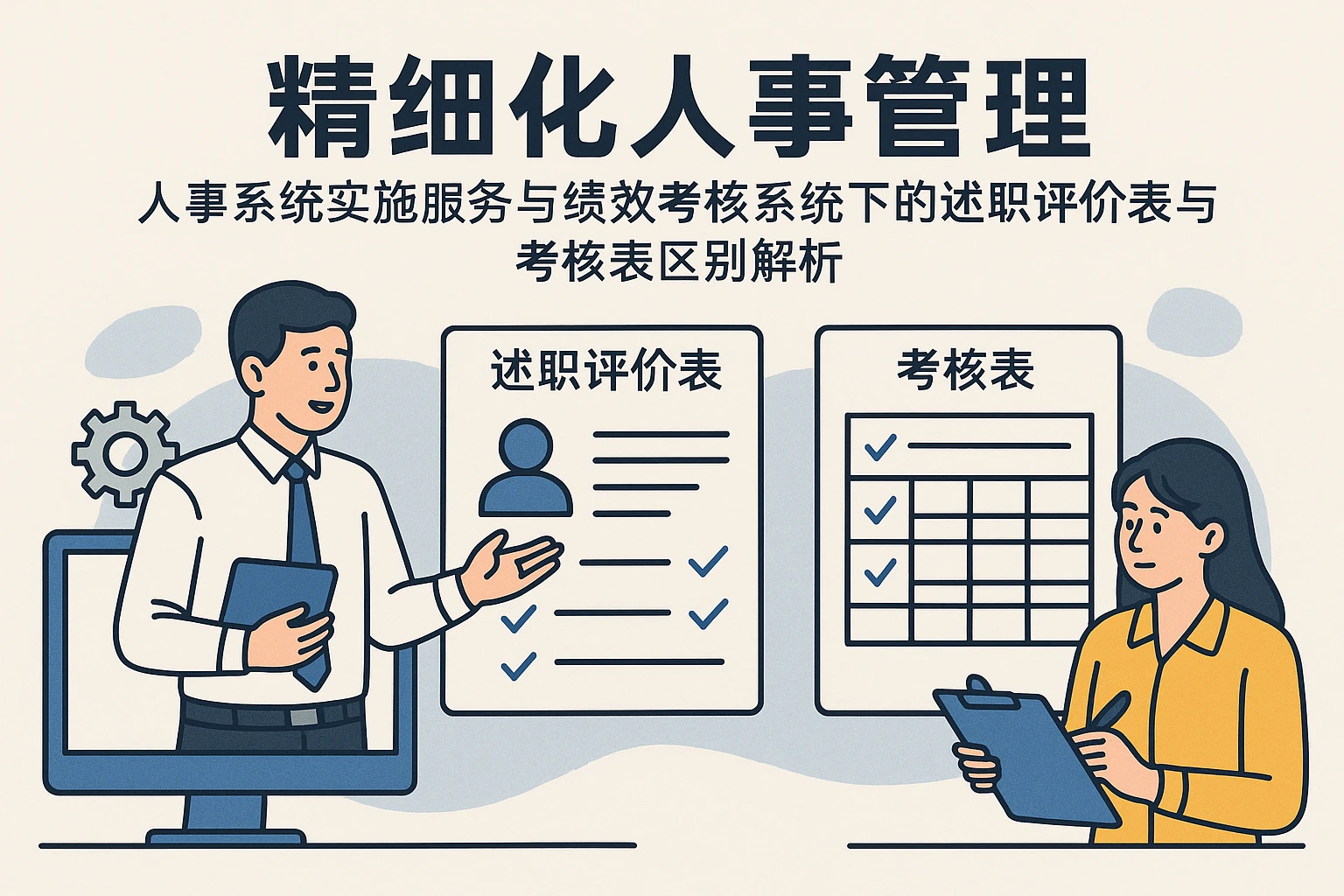 精细化人事管理：人事系统实施服务与绩效考核系统下的述职评价表与考核表区别解析