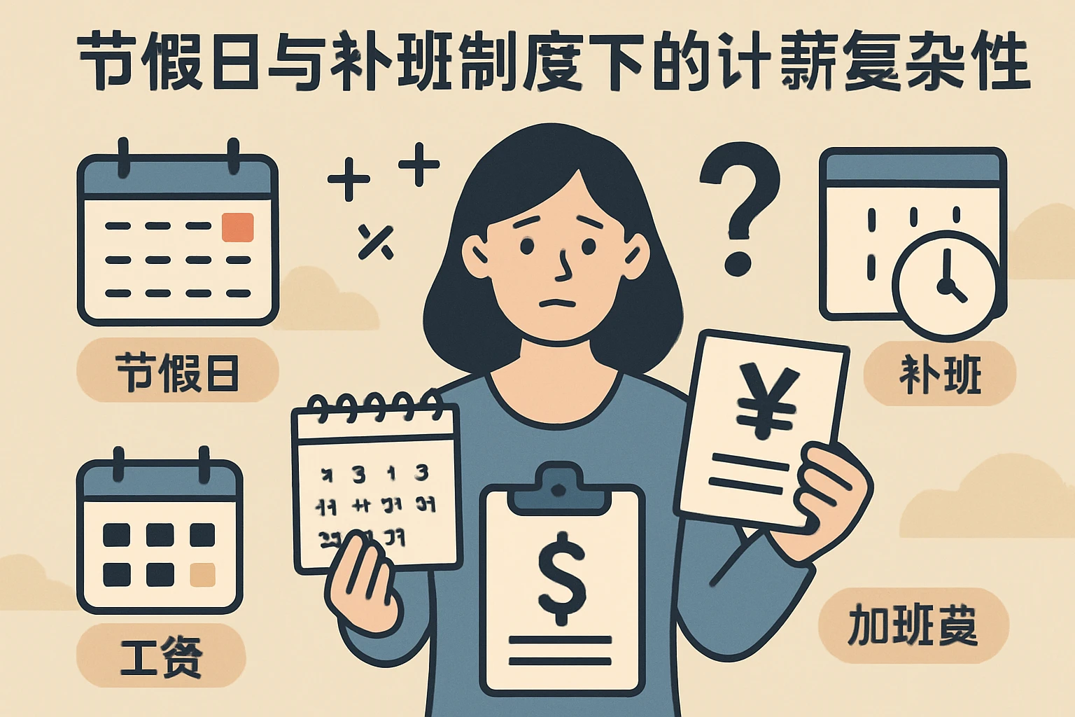 节假日与补班制度下的计薪复杂性