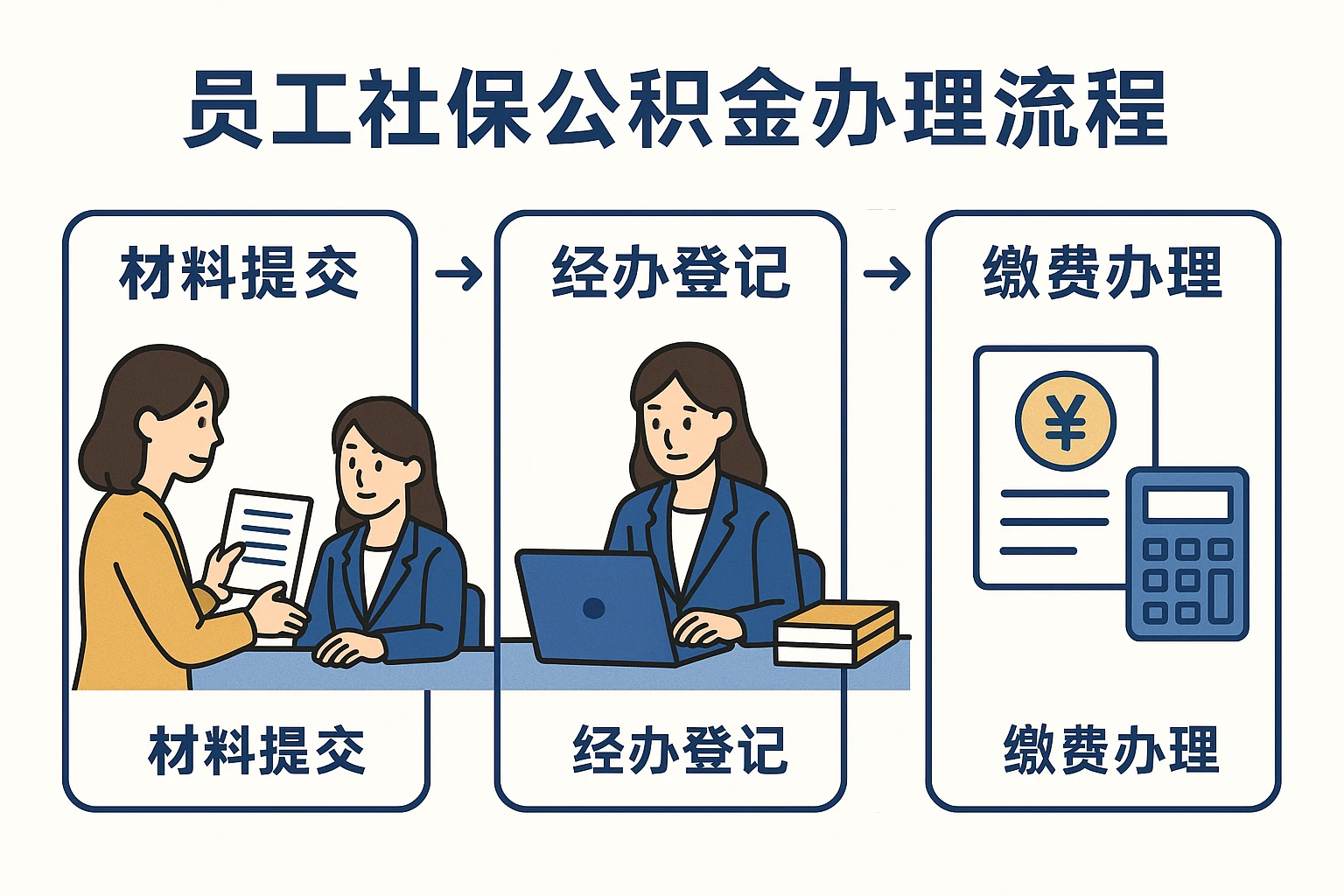 员工社保公积金办理流程
