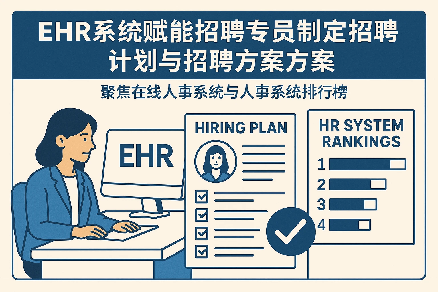 EHR系统赋能招聘专员制定招聘计划与招聘方案——聚焦在线人事系统与人事系统排行榜