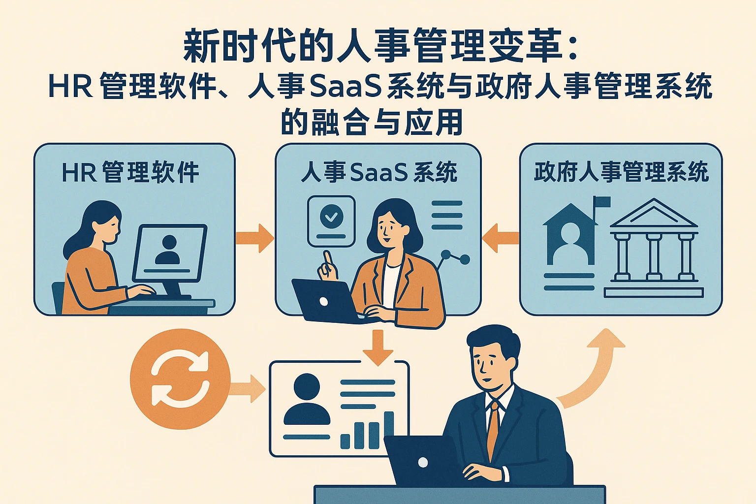 新时代的人事管理变革：HR管理软件、人事SaaS系统与政府人事管理系统的融合与应用