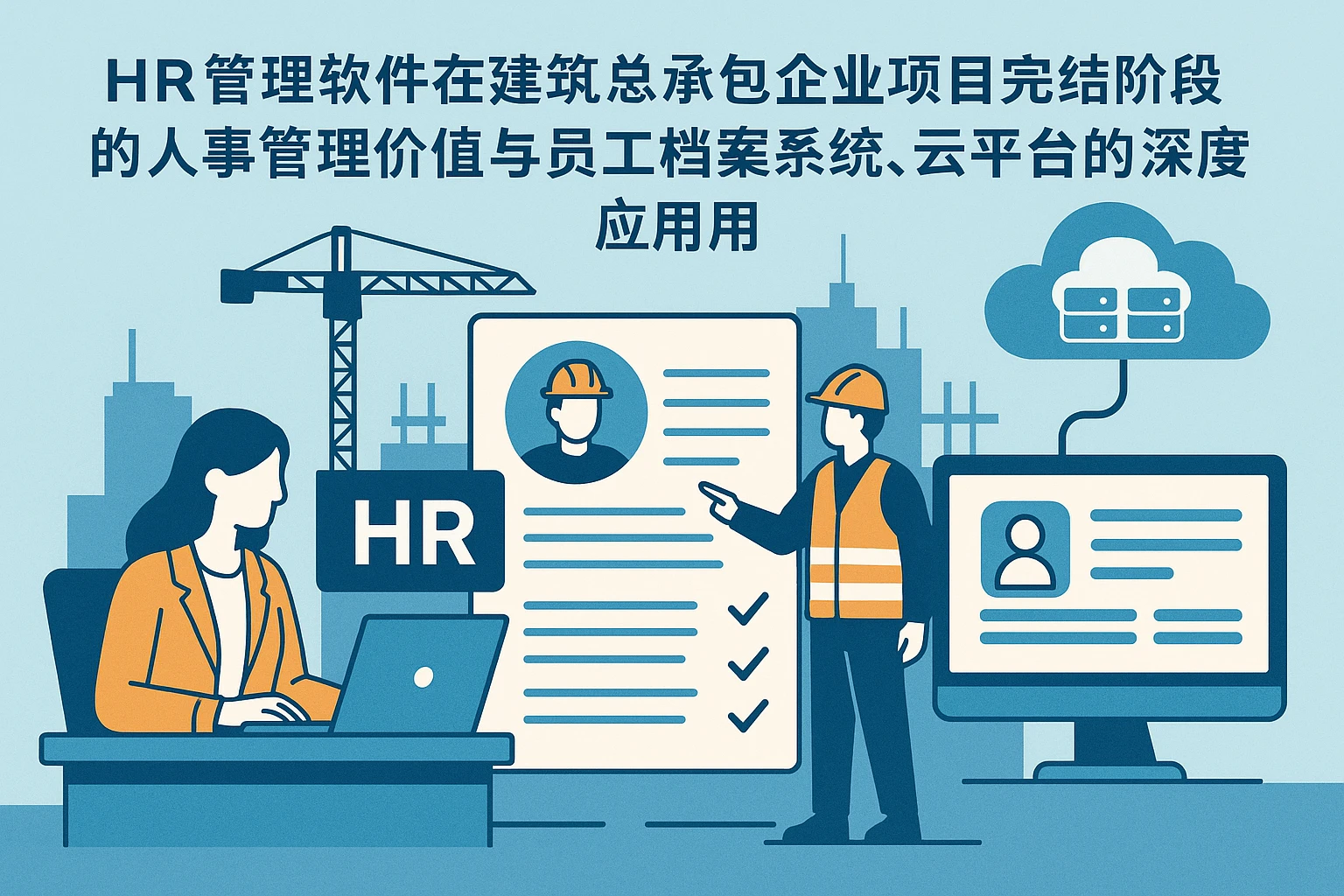 HR管理软件在建筑总承包企业项目完结阶段的人事管理价值与员工档案系统、云平台的深度应用