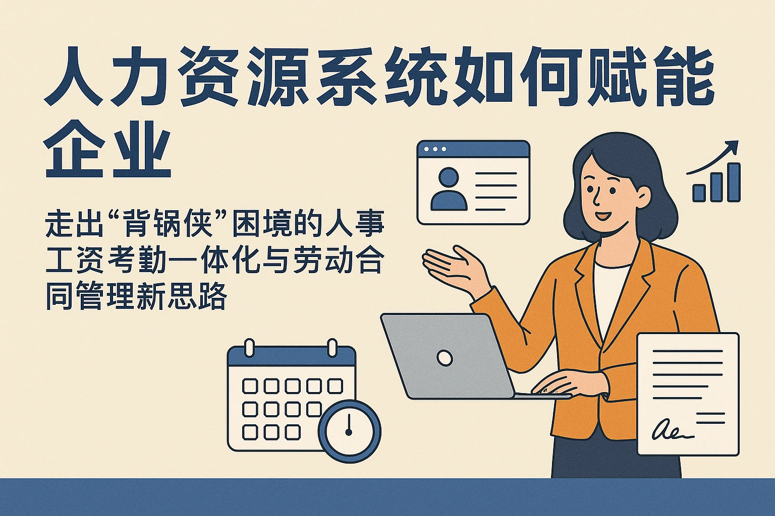 人力资源系统如何赋能企业——走出“背锅侠”困境的人事工资考勤一体化与劳动合同管理新思路