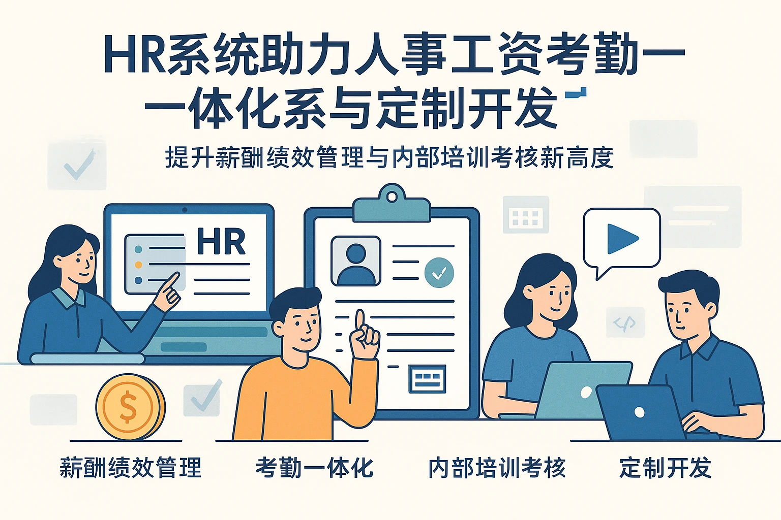 HR系统助力人事工资考勤一体化系统与定制开发 | 提升薪酬绩效管理与内部培训考核新高度
