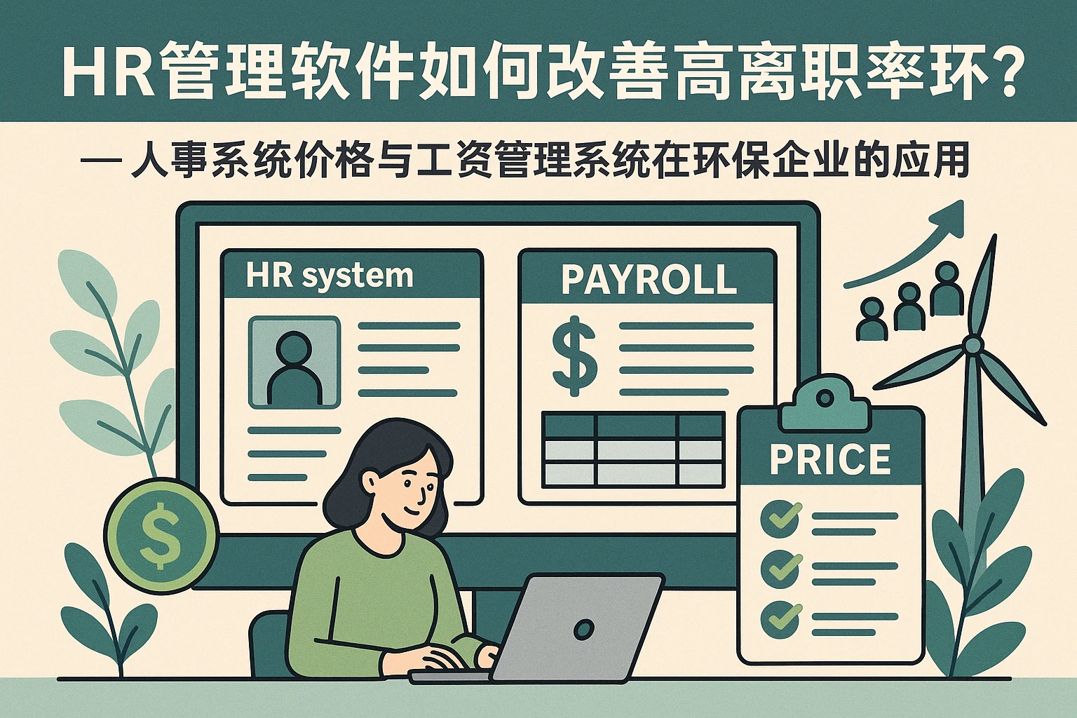 HR管理软件如何改善高离职率环境？——人事系统价格与工资管理系统在环保企业的应用