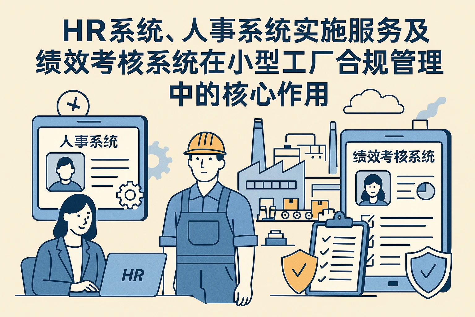 HR系统、人事系统实施服务及绩效考核系统在小型工厂合规管理中的核心作用