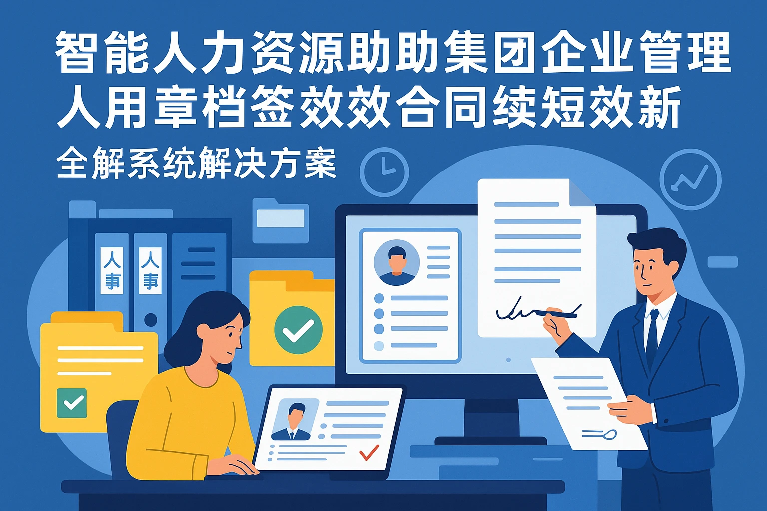 智能人力资源软件助力集团型企业人事档案管理与高效合同续签——人事系统解决方案全解析