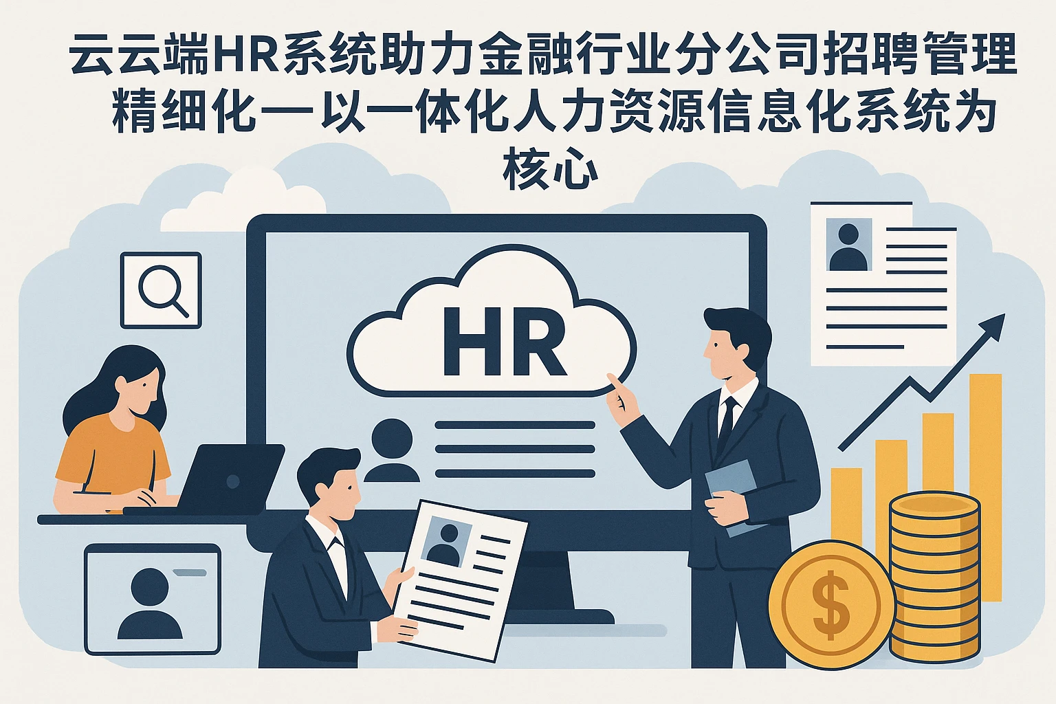 云端HR系统助力金融行业分公司招聘管理精细化——以一体化人力资源信息化系统为核心