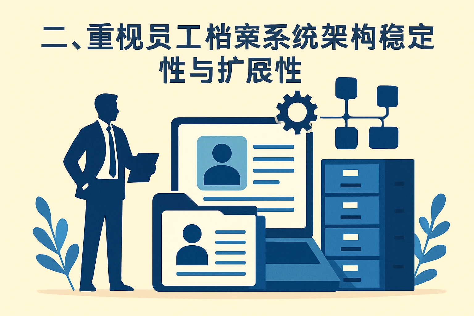二、重视员工档案系统架构稳定性与扩展性