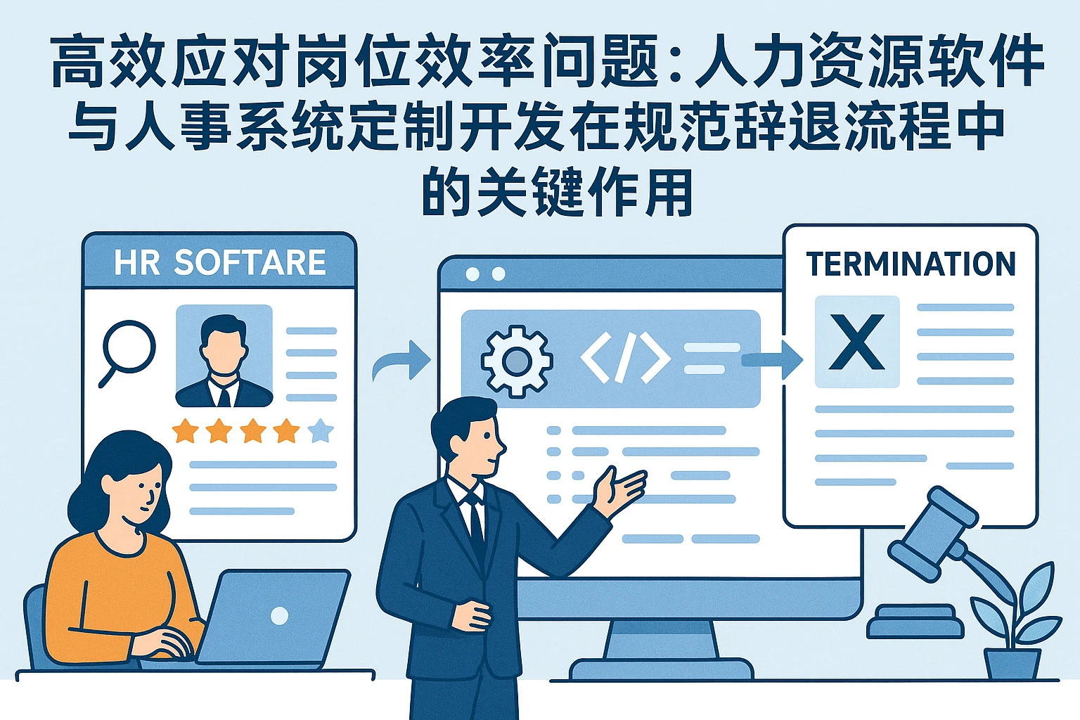 高效应对岗位效率问题：人力资源软件与人事系统定制开发在规范辞退流程中的关键作用